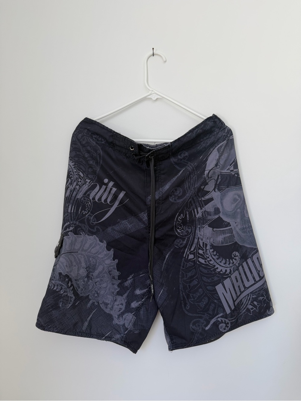 Vintage Y2K Grunge Bathing Suit Swim Trunks Size Large